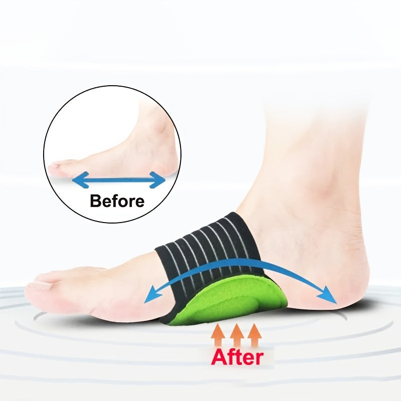 2Pcs Soft Arch Compression Cushioned Support