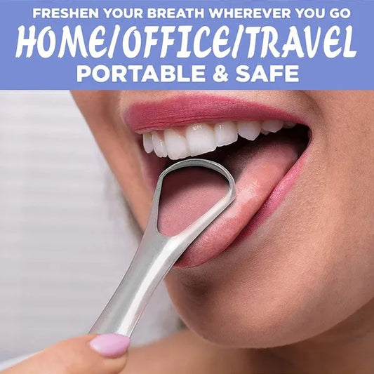 Buy 1 Get 1 Free🎁Stainless Steel Tongue Scraper🔥Year-end Sale ✨