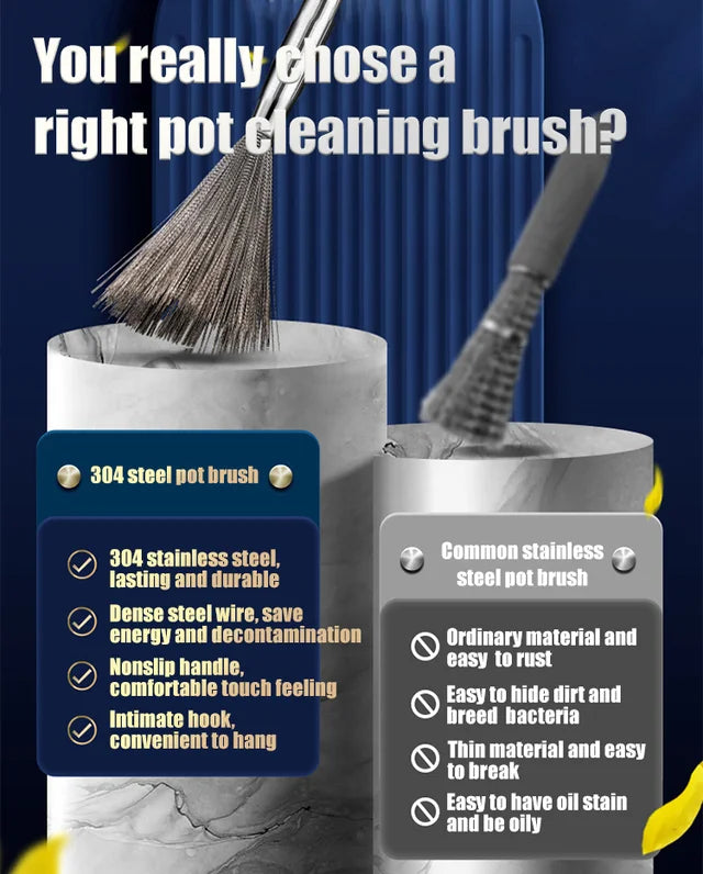 304 stainless steel Cleaning brush