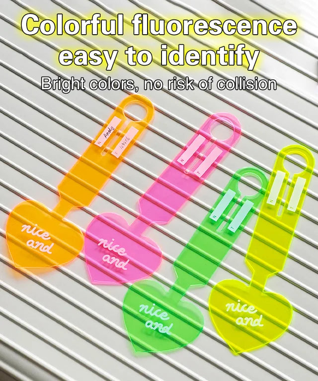 Glow-in-the-Dark Anti-Lost Heart-Shaped Luggage Tag