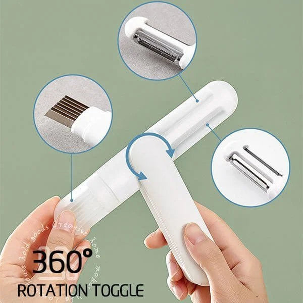 3 in 1 Multifunctional Rotary Paring Knife