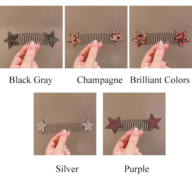 Rhinestone Star Hair Finishing Comb⭐