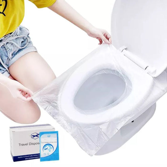 Biodegradable Disposable Plastic Toilet Seat Cover （50 Pcs/Set)