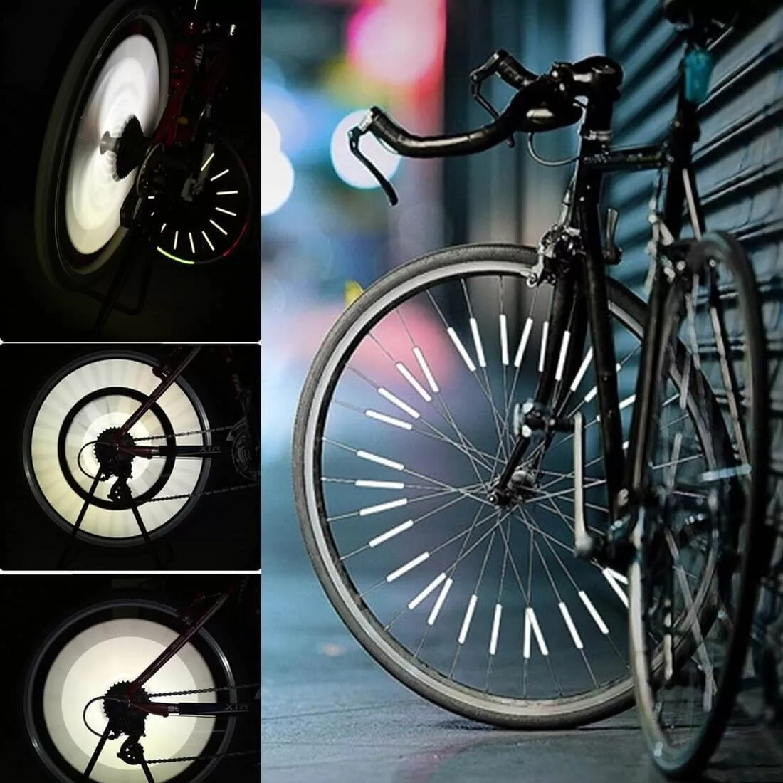 Bicycle Wheel Spoke Reflector (12Pcs/Pack)